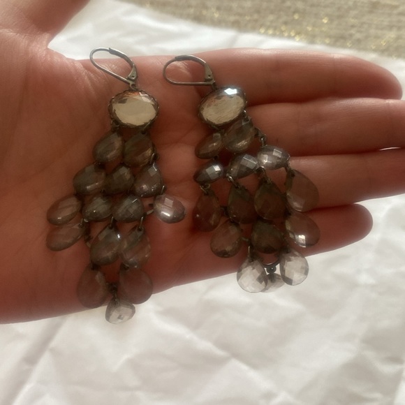 Set of 3 teardrop chandelier earrings - Picture 4 of 8